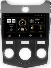 Штатная магнитола Kia Cerato II 2009-2013 черный LeTrun 4544 с кондиционером тип 2 Android 4G-SIM, 2/32, DSP, QLed