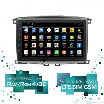 Штатная магнитола Toyota Land Cruiser 100 1998-2007 Parafar PF457XHD Android 8.1.0 4G LTE   Штатная магнитола Toyota Land Cruiser 100 1998-2007 Parafar PF457XHD Android 8.1.0 4G LTE  
