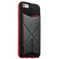 Накладка-подставка iBacks Premium PC Case для iPhone 6s/ 6 (4.7) - Don Quixote Windmill (ip60045) Black/Red