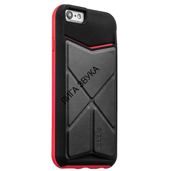 Накладка-подставка iBacks Premium PC Case для iPhone 6s/ 6 (4.7) - Don Quixote Windmill (ip60045) Black/Red