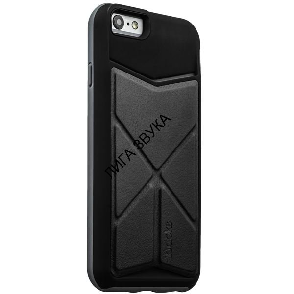 Накладка-подставка iBacks Premium PC Case для iPhone 6s/ 6 (4.7) - Don Quixote Windmill (ip60046) Black/Gray