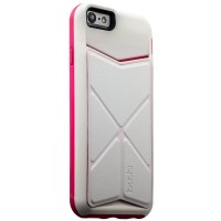 Накладка-подставка iBacks Premium PC Case для iPhone 6s/ 6 (4.7) - Don Quixote Windmill (ip60047) White/Pink