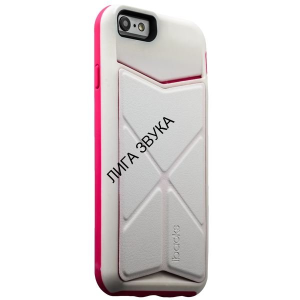 Накладка-подставка iBacks Premium PC Case для iPhone 6s/ 6 (4.7) - Don Quixote Windmill (ip60047) White/Pink
