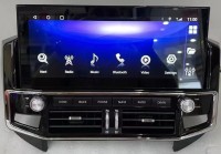 Штатная магнитола Mitsubishi Pajero 4 2006-2022 Carmedia ZH-M1207 монитор 12.3" в стиле "Лексус" Android, 8Гб+128Гб, CarPlay, SIM-слот
