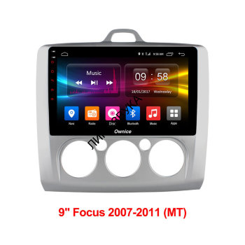 Штатная магнитола Ford Focus II 2005-2011 Carmedia (Ownice C500) OL-9201-A-MTK климат-контроль 4G LTE Штатная магнитола для Ford Focus 2 2004-2011 (дорестайлинг и рестайлинг- климат) - Carmedia (Ownice C500) OL-9201-A на Android 6.0 cо встроенным 4G модемом, 8-ЯДЕР и 2ГБ-32ГБ памяти