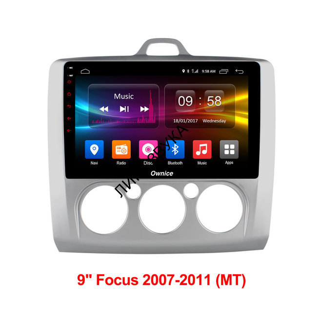 Штатная магнитола Ford Focus II 2005-2011 Carmedia (Ownice C500) OL-9201-A-MTK климат-контроль 4G LTE