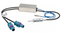 Антенный переходник VW, Audi, Opel, Skoda, Ford, Seat с питанием двойной (с усилителем) Incar ISO ANT-3 AMP