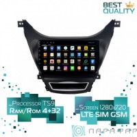 Штатная магнитола Hyundai Elantra V MD 2014-2016 Parafar PF360XHD Android 8.1.0 4G LTE  