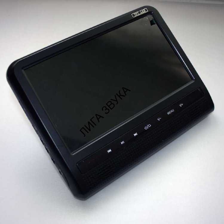 Навесной монитор на подголовник 9" LeTrun 995 DVD-SD-USB черный