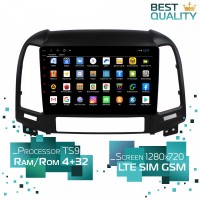 Штатная магнитола Hyundai Santa Fe 2 2009-2011 Parafar PF208AHD Android