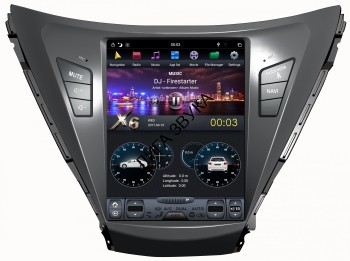 Штатная магнитола Hyundai Elantra 2010-2013 Carmedia ZF-1153-Q6 Tesla Style Android Магнитола для Hyundai Elantra 2010-2013 - Carmedia ZF-1153-Q6 ("Тесла-Стиль") Android 11, 8ГБ+128ГБ, SIM-слот