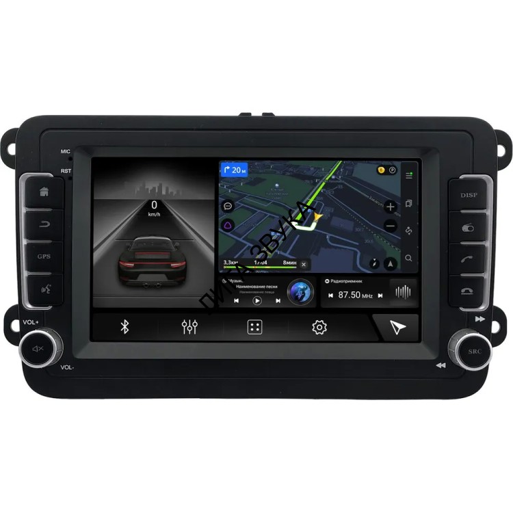 Штатная магнитола Volkswagen Amarok, Caddy, Golf, Passat, Polo Canbox M-Line 9864-RP-2055-493 Android (4G-SIM, 4/64, DSP)
