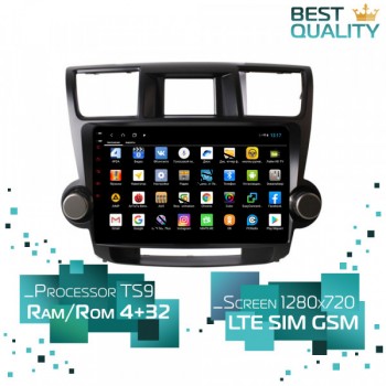 Штатная магнитола Toyota Highlander 2007-2012 Parafar PF035AHD Android Штатная магнитола Toyota Highlander 2007-2012 Parafar PF035AHD Android