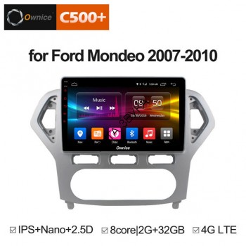 Штатная магнитола Ford Mondeo 2007-2010 CarMedia OL-1280-MTK 4G LTE Android 6.0.1  CarMedia OL-1280 - Штатная магнитола Ford Mondeo 2007-2010 Android 6.0.1 