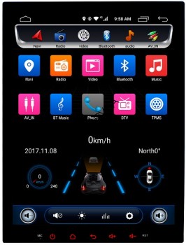 Универсальная штатная магнитола Carmedia OL-9007-MTK Tesla Style 4G LTE Android 6.0 Универсальная штатная магнитола 2 Din Tesla Style Carmedia OL-9007-8 (C500+) 