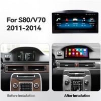 Штатная магнитола Volvo S80 2011-2014 Carmedia JT-V8007 Android, CarPlay, 4G SIM 