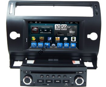 Штатная магнитола Citroen C4 2004-2011, C5 CarMedia QR-7066 черный CarMedia QR-7066 - Штатная магнитола Citroen C4 2004-2011, C5 