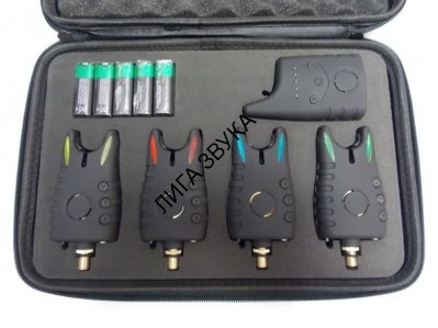 Набор электронных сигнализаторов поклевки с пейджером Hoxwell HL 40 (4+1)