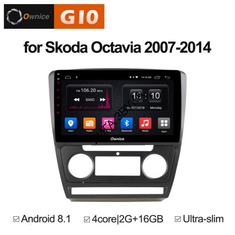 Штатная магнитола Skoda Octavia A5 2004-2013 Roximo Ownice G10 S1920E Android 8.1 