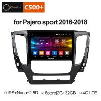 Штатная магнитола Mitsubishi Pajero Sport 3 2017+, L200 2016-2018 АКПП, поддержка кругового обзора Carmedia OL-9638-W Android DSP 4G LTE