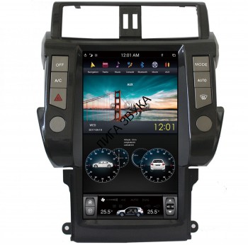 Штатная магнитола Toyota LC Prado 150 2009-2013 CarMedia ZF-1817 Android Tesla Style для простых комплектаций  Штатная магнитола Toyota LC Prado 150 2009-2013 CarMedia ZF-1817 Android Tesla Style