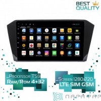 Штатная магнитола Volkswagen Passat B8 Parafar PF370XHD Android 8.1.0 4G LTE 