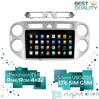 Штатная магнитола Volkswagen Tiguan 2013-2015 Parafar PF489XHD Android 8.1.0 4G LTE   Штатная магнитола Volkswagen Tiguan 2013-2015 Parafar PF489XHD Android 8.1.0 4G LTE  