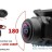Универсальная автомобильная камера высокого разрешения CARMEDIA ZF-7204H-FR-1080P-CVBS кронштейн на саморезах, тип "кубик" прямого или зеркального отображения