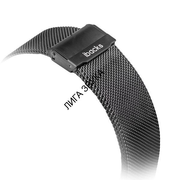 Ремешок из нержавеющей стали iBacks Double-buckle Stainless Steel Watchband для Apple Watch 38мм - (ip60238) Black 