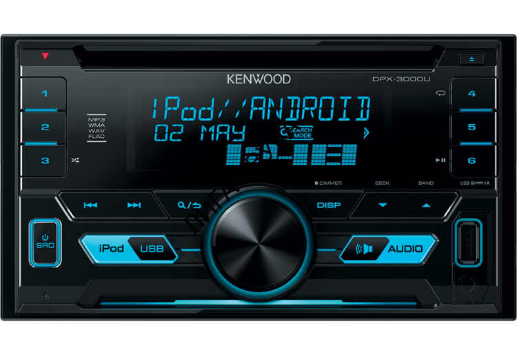 2DIN CD/MP3-ресивер с USB Kenwood DPX-3000U