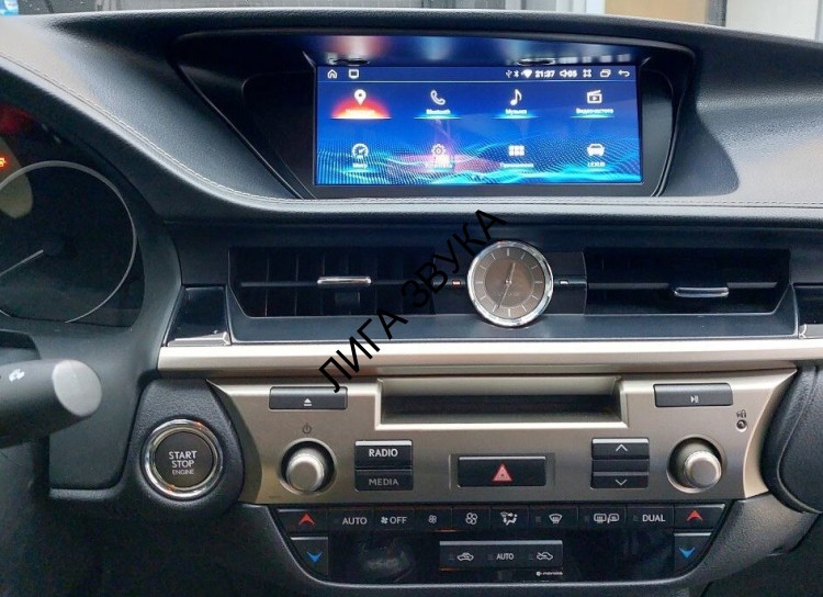 Штатная магнитола Lexus ES 2012-2018 Radiola RDL-LEX-ES монохром