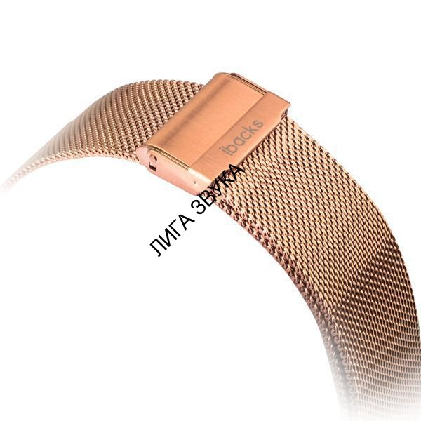 Ремешок из нержавеющей стали iBacks Double-buckle Stainless Steel Watchband для Apple Watch 42мм - (ip60229) Gold