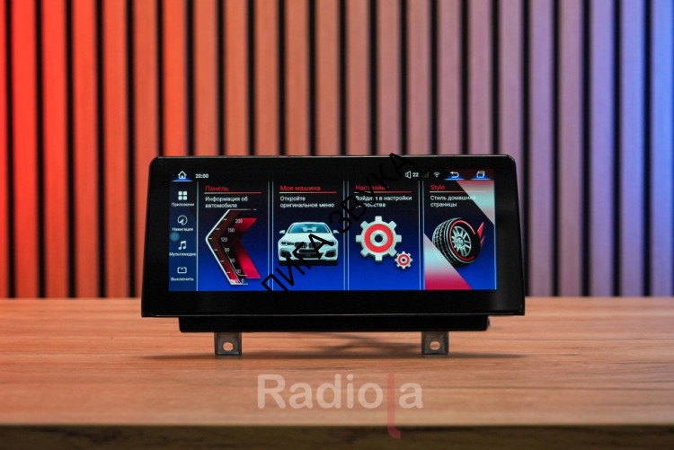 Штатная магнитола BMW 3 Series E90 / E91 / E92 / E93 (врезается в торпедо с IDrive) 2005-2012 Radiola RDL-6273 L в стиле F-серии NBT 