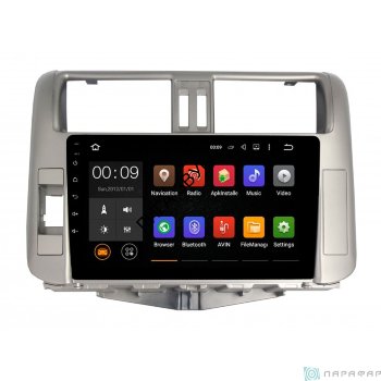 Штатная магнитола Toyota Land Cruiser Prado 150 2009-2013 Parafar PF065Lite Android  Штатная магнитола Parafar с IPS матрицей для Toyota Land Cruiser Prado 150 на Android 6.0 (PF065Lite)  