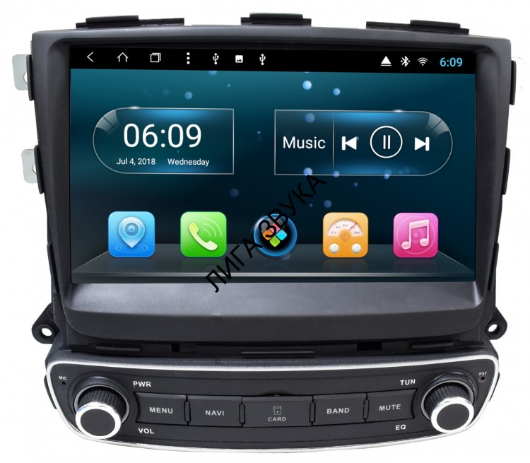 Штатная магнитола Kia Sorento 2013-2018 Premium и Prestige Carmedia KR-9275-S10 Android DSP   