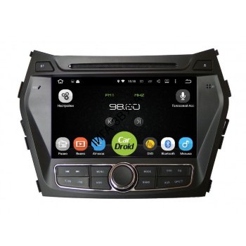Штатная магнитола Hyundai Santa Fe, iX-45 2012-2017 Roximo CarDroid RD-2009D CarDroid RD-2009 - Штатное головное устройство для Hyundai Santa Fe 3 (Android 9.0)