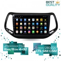 Штатная магнитола Jeep Compass 2017+ Parafar PF997AHD Android
