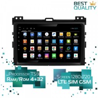 Штатная магнитола Toyota Land Cruiser Prado 120 2002-2009 Parafar PF456AHD Android