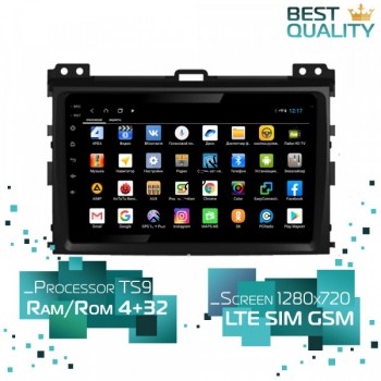 Штатная магнитола Toyota Land Cruiser Prado 120 2002-2009 Parafar PF456AHD Android Штатная магнитола Toyota Land Cruiser Prado 120 2002-2009 Parafar PF456AHD Android