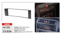 Переходная рамка Audi A3 (8L) 2000-2003, A6 (4B) 2000-2001 / Seat Toledo, Leon 1999-2005 / Fiat Scudo 2007+ Carav 11-034 1DIN