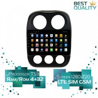 Штатная магнитола Jeep Compass 2014 Parafar PF998AHD Android