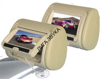 Комплект подголовников со встроенным DVD-проигрывателем и LCD-монитором Incar CDH-72 Автомобильный мультимедийный подголовник INTRO - Мультимедийный подголовник устанавливается на передние кресла водителя и пассажира.