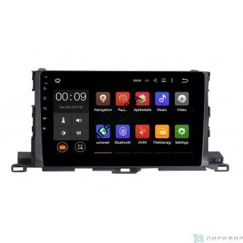 Штатная магнитола Toyota Highlander 2013+, Kluger 2014+ Parafar PF467Lite Android  Штатная магнитола Parafar для Toyota Highlander 2013+на Android 9.1 (PF467Lite)
