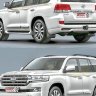 Накладка переднего и заднего бампера Toyota LC200 2016+ Winbo PW00390213 