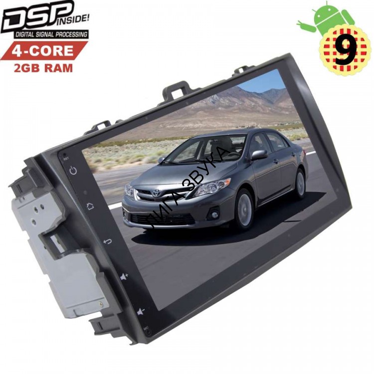 Штатная магнитола Toyota Corolla 2007-2012 LeTrun 2762 Android 9 DSP