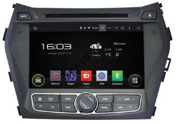 Штатная магнитола Hyundai Santa Fe, iX-45 2012-2018 Incar AHR-2483 Android 5.1 Штатное головное устройство Incar AHR-2483 для Hyundai Santa Fe, Grand Santa Fe (2015+) Android 5.1