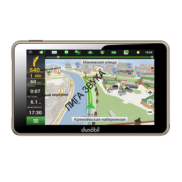 GPS-навигатор Dunobil clio 5.0+ camera