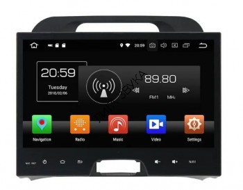 Штатная магнитола Kia Sportage 2010-2015 Carwinta KD-1075PX5 Android 8.1 для авто без усилителя Штатная магнитола Kia Sportage 2010-2015 Carwinta KD-1075PX5 Android 8.1 