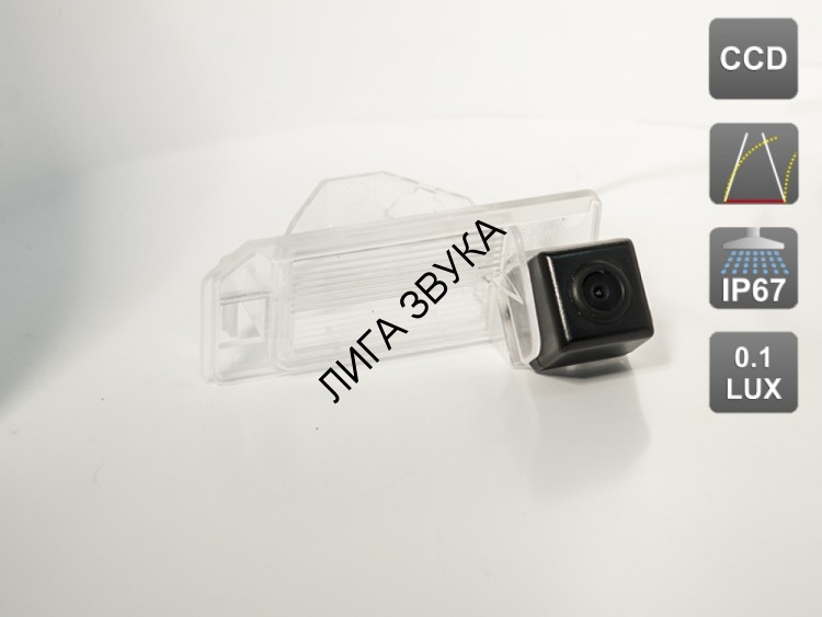 CCD штатная камера заднего вида с динамической разметкой Citroen, Mitsubishi, Peugeot AVEL AVS326CPR (#056)