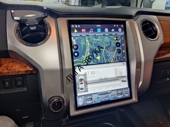 Штатная магнитола Toyota Tundra II 2013-2021 Carmedia ZF-1260-Q6 Tesla Style Android 4G SIM, CarPlay   Штатная магнитола Toyota Tundra II 2013+ Carmedia ZF-1260-Q6 Тесла-Стиль Android 4G SIM, CarPlay  